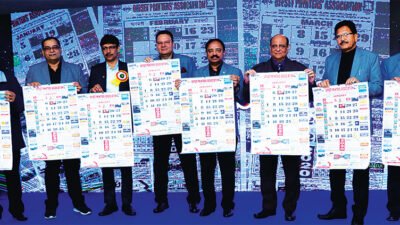 Romi Malhotra, Senior Vice President OPA; Manoj Kalra, Project coordinator and Jt Secretary OPA; Ashwani Gupta, Treasurer AIFMP; Parveen Aggarwal, President OPA; Prof. Kamal Chopra, General Secretary OPA; Adarsh Pal Gupta, Vice President (North) AIFMP; Kushl Kumar Jain, Sr Vice President OPA and Hans Raj Chopra, Finance Secretary OPA.
